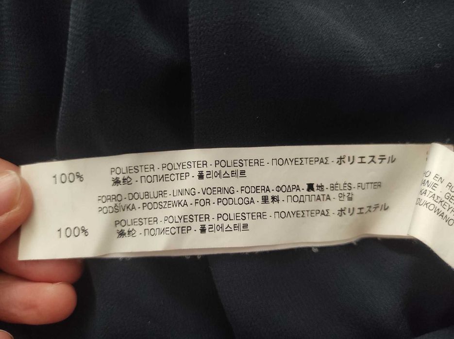 Spódniczka asymetryczna BERSHKA granatowa rozmiar M 38