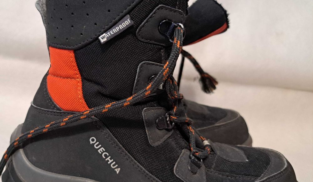 Quechua Dziecięce Buty Trekkingowe Śniegowce z Membraną 34 stan bdb
