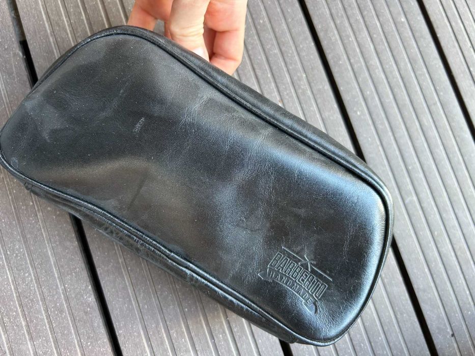 Kosmetyczka męska skórzana BARBEROSA - skóra bydlęca