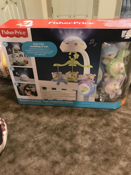 Іграшка в колиску (мобиль для кроватки) фішер прайс