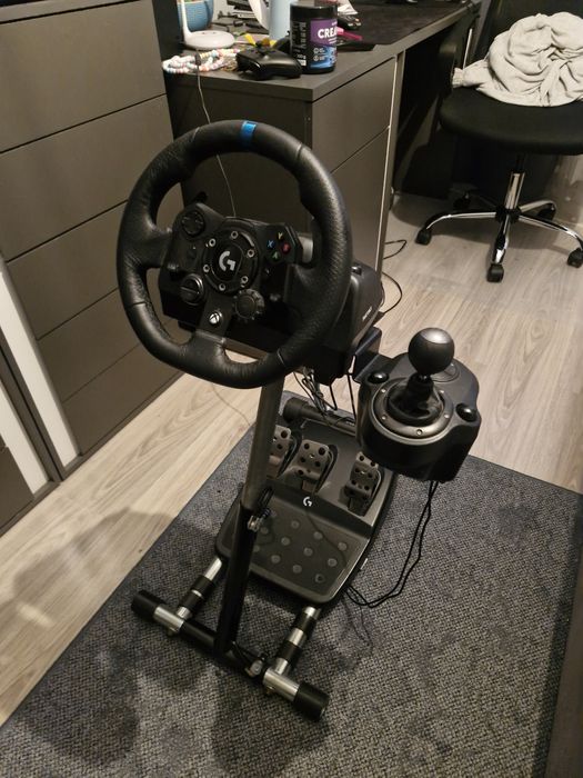 Logitech g923 + shifter + stojak wheel stand pro
