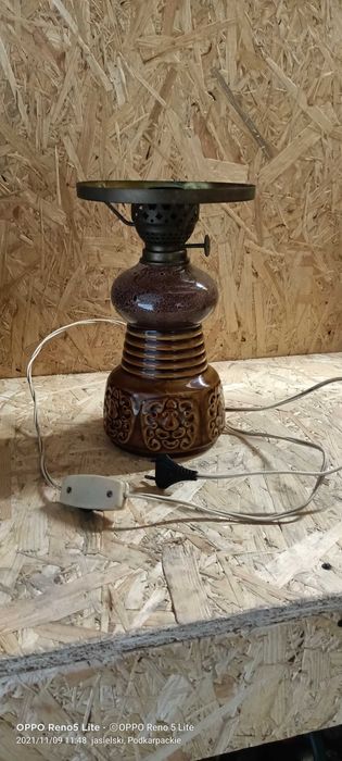 Lampa ceramiczna DZPE Polam Mysłakowice PRL