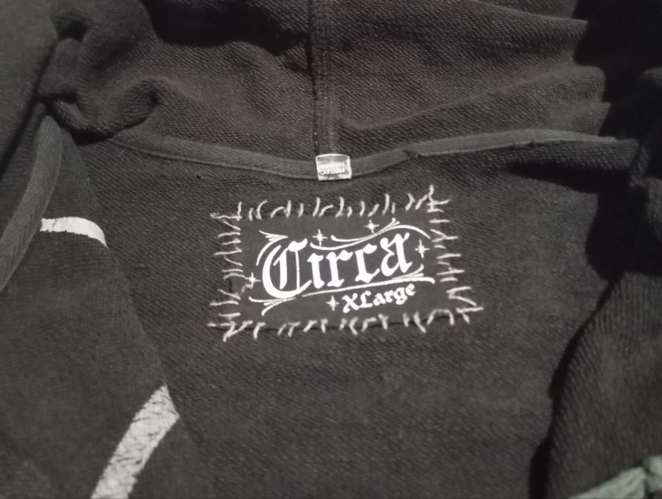 Винтажная двусторонняя зип-худи C1RCA (Circa) | Y2K Skater Style