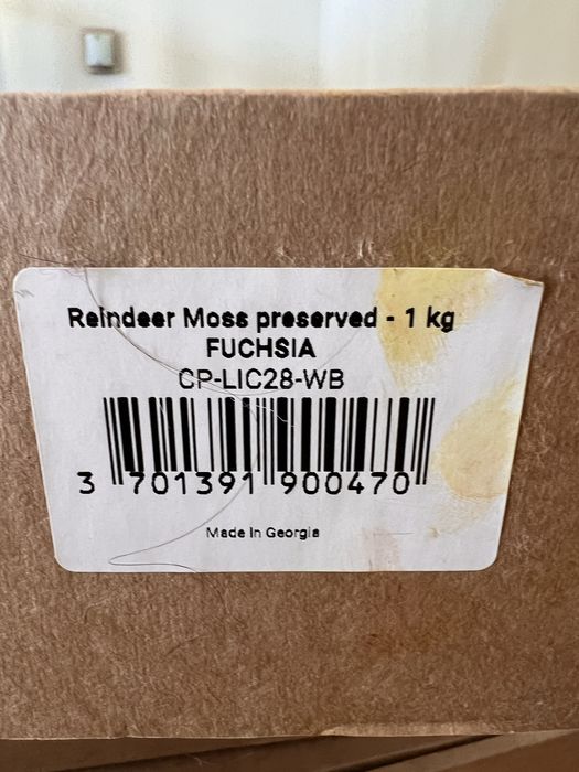 Caixa musgo preservado Fuchsia - 1kg