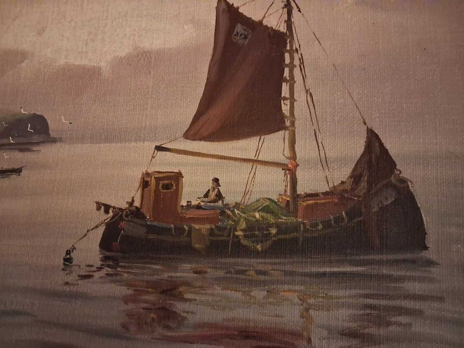 Obraz olejny marnistyka - malarz duński R. Friis