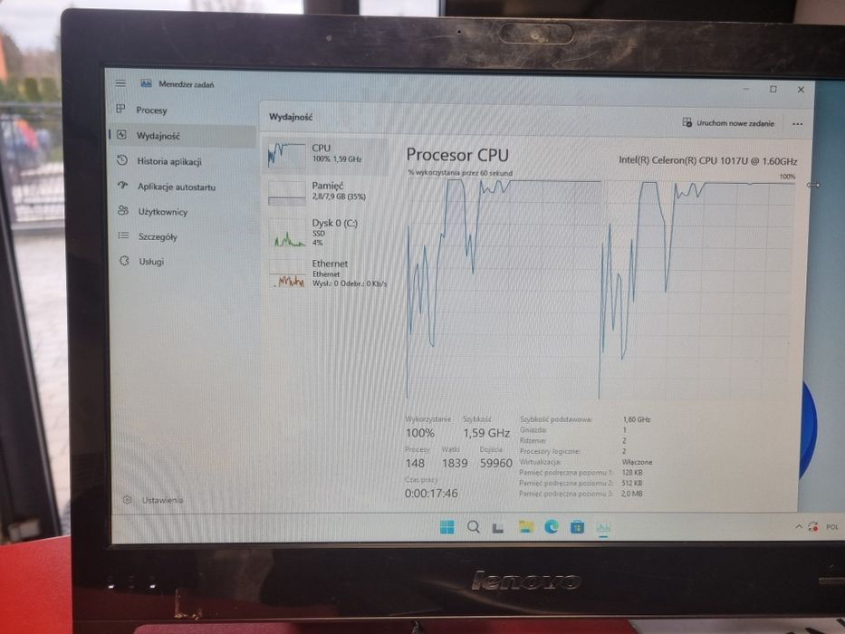 Lenovo AiO C240 18,5" 8GB RAM, SSD 120GB Windows 11
