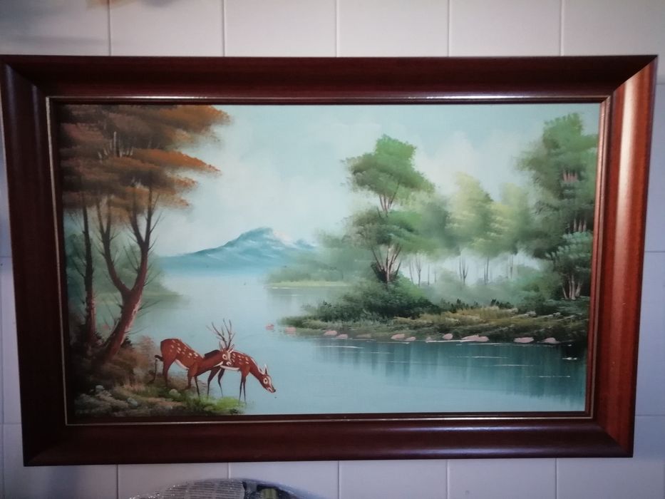 Quadro Pintado Com Relevo