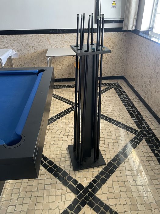 Bilhar Snooker preto linha moderna