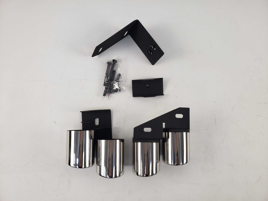 Насадки на выхлоп на audi A4 B8.5 2011-15 год в стиле S-line s4