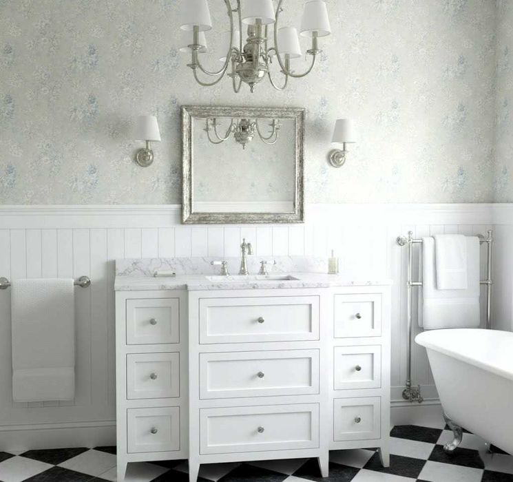 Szafka na umywalkę, retro, z drewna, w stylu angielskim