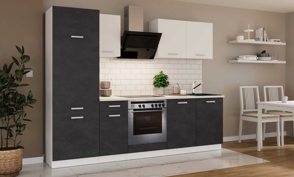 Kuchnia TORI 260 cm Niebieska Nowy !!