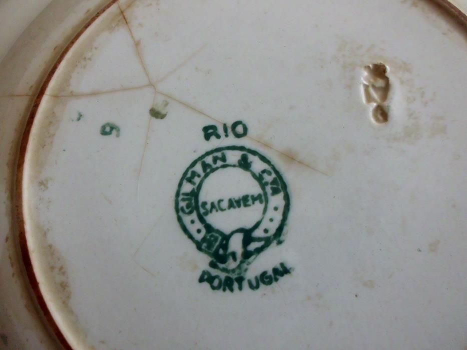 2 pratos Sacavém Gilman modelo Rio