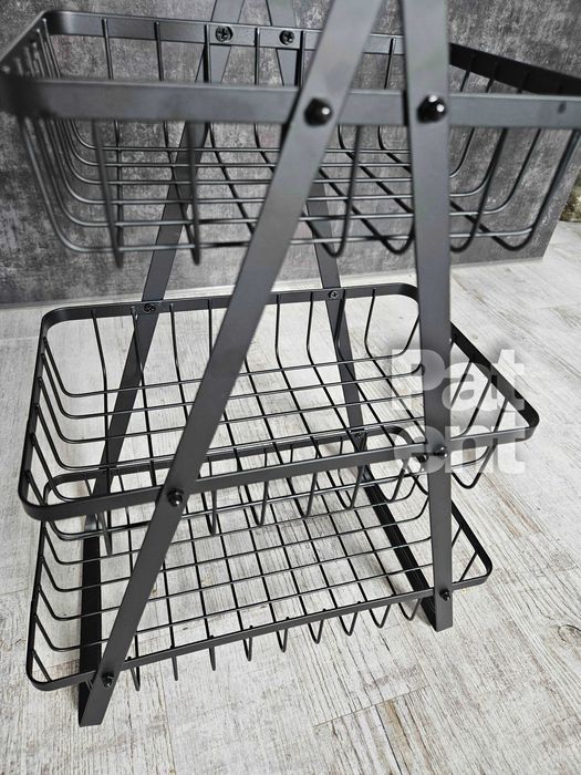 Stojak z koszykami na owoce warzywa do kuchni akcesoria 3 poziomy