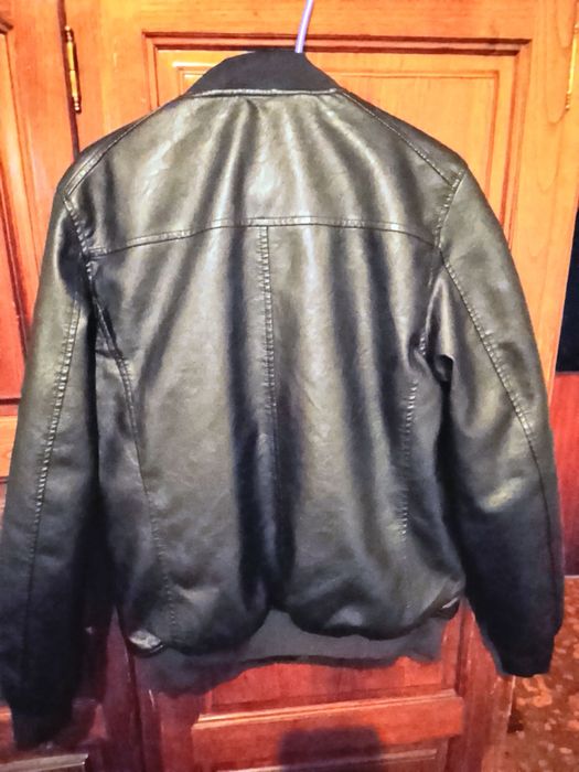 Casaco cabedal de homem