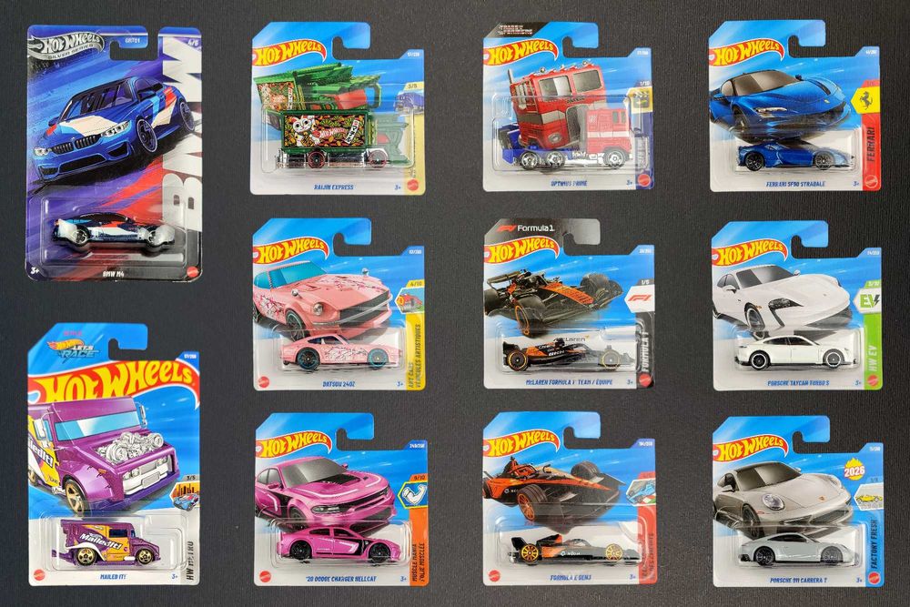 Хот Вілс 1:64 Hot Wheels BMW, Mercedes, Ferrari, Porsche, Zamak, USA