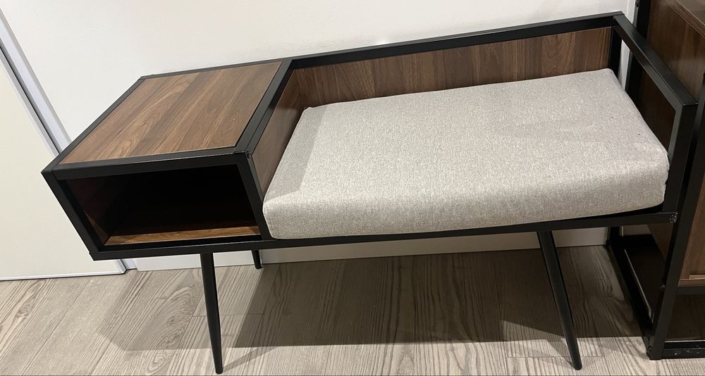 Conjunto de aparador com banqueta