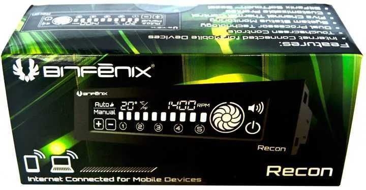 [Usado] Conjunto de 2 Controladores de Fans Ventoinhas Thermaltake Commander FT (1) e Bitfenix Recon (1)