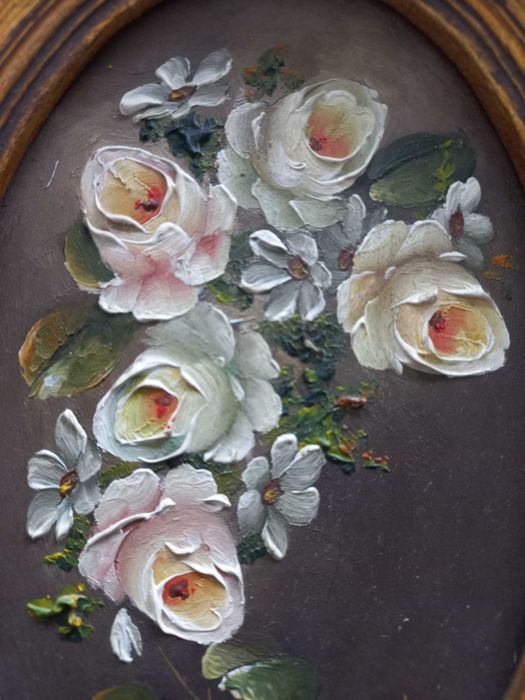 Quadro pintado a mão  antigo64584811390979121