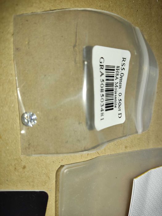 Алмаз Moissanite 0.5ct D 5mm