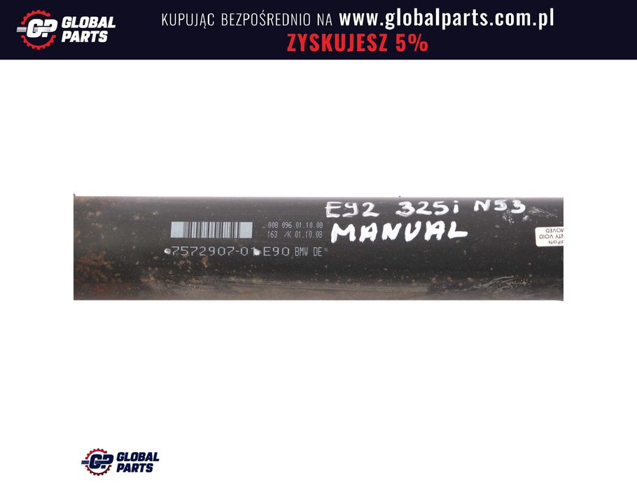BMW E90 E91 E92 325i N53 Wał Napędowy Manual
