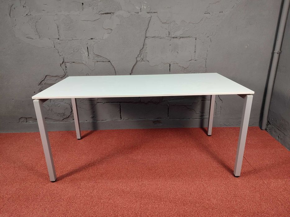 VS biurko 160x80cm białe jakość stabilne konferencyjne home office