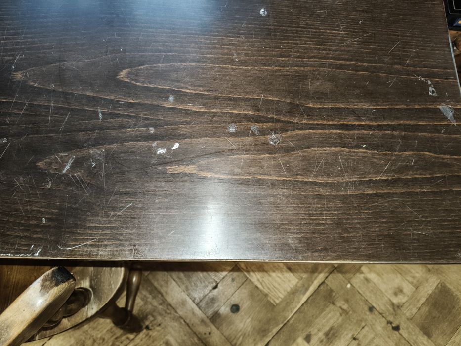 PRL  Bonanza stół cztery krzesła  razem lub osobno do renowacji