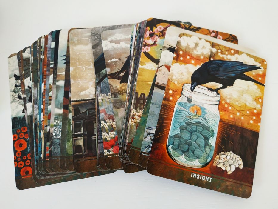 Urban Crow Oracle oráculo cartas como novo