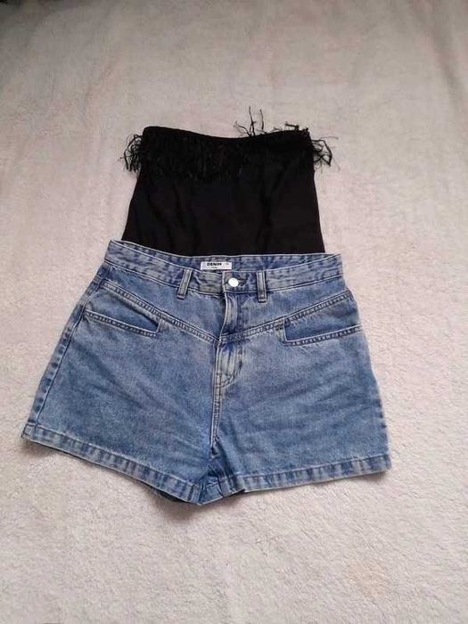 Body czarne z frędzlami Sandbella rozm S