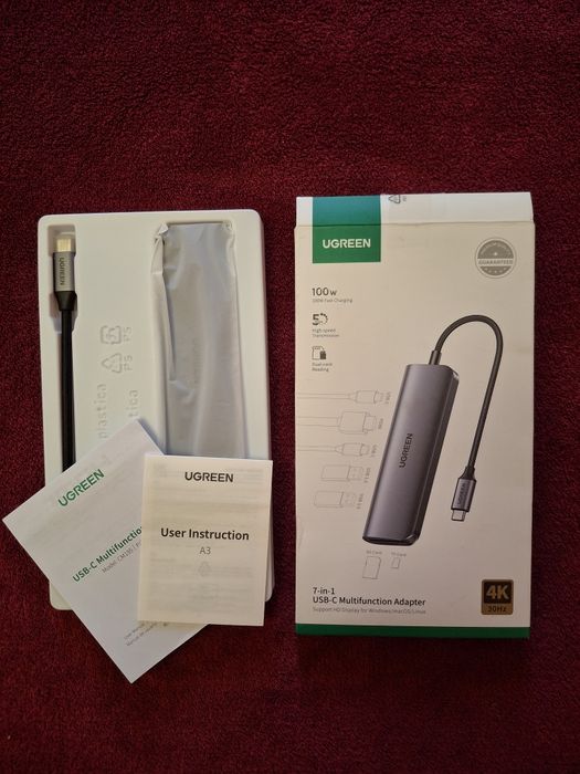 Адаптер Ugreen 7 in 1 USB-C Hub