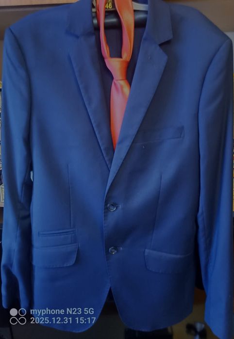 Garnitur męski, młodzieżowy 46/182 idealny na maturę