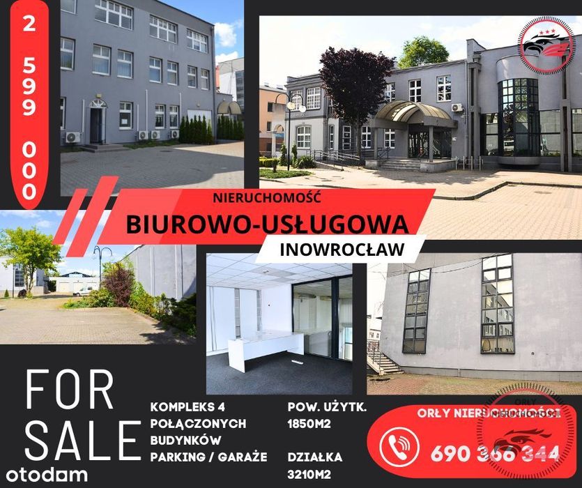 Nieruchomość biurowo-usługowa w sercu Inowrocławia