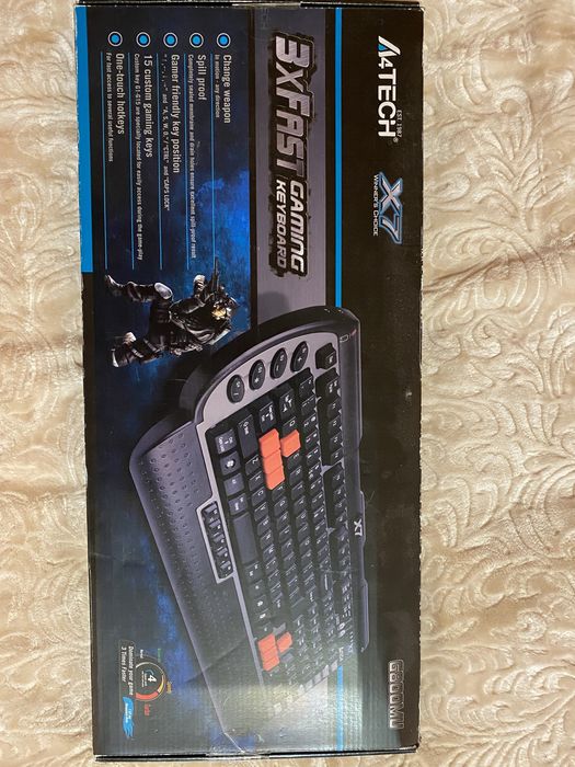 Клавіатура A4Tech X7 G800MU PS/2 (Black) Mult.gaming + USBport