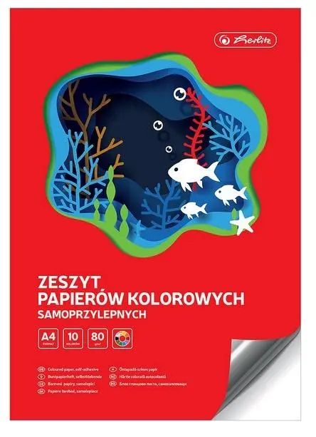 Zeszyt papierów samoprzylepnych A4/10K (10szt). Herlitz