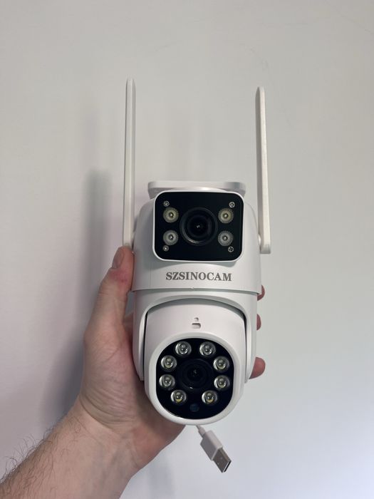 Kamera WiFi z Noktowizją i Detekcją Ruchu – Monitoring Zewnętrzny HD