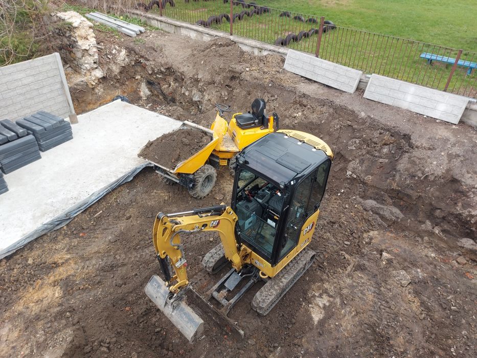 Minikoparka Transport Laweta Wywrotka Wozidło