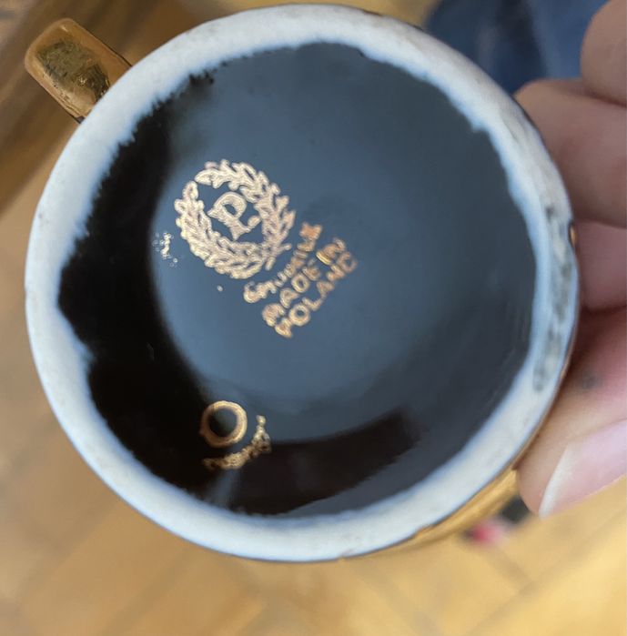 Serwis kawowy marmurek  Iza Chodzież prl