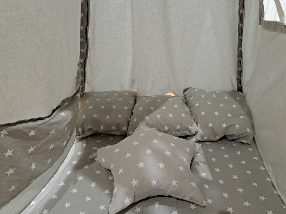 Namiot dziecięcy TIPI, wigwam + 4 poduszki, jak nowy, możliwa wysyłka