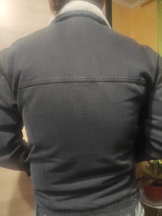 Куртка джинсова утеплена sinsay, чоловіча зимова куртка