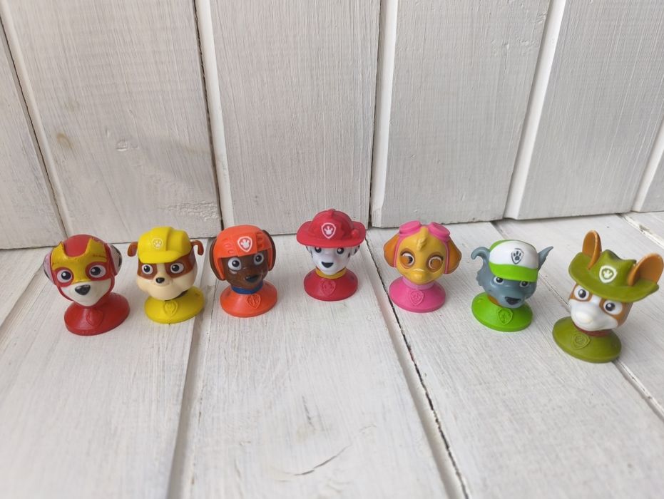 Набір печатка  штампи Щенячий патруль скай маквін машинки маршал