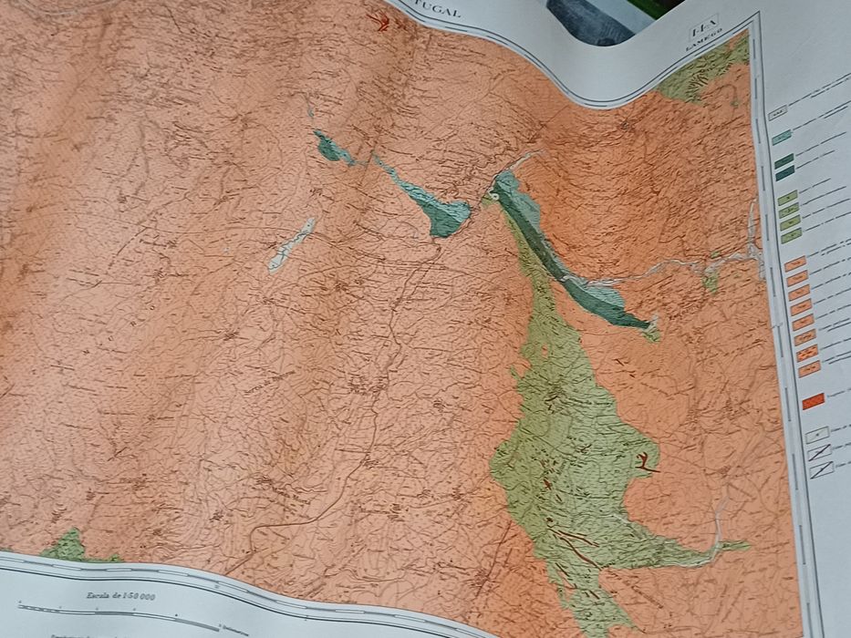 Carta geológica  de Póvoa de Varzim e lamego