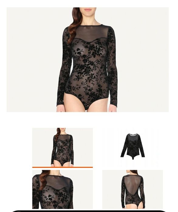 Body Intimissimi calzedonia czarne glamour M