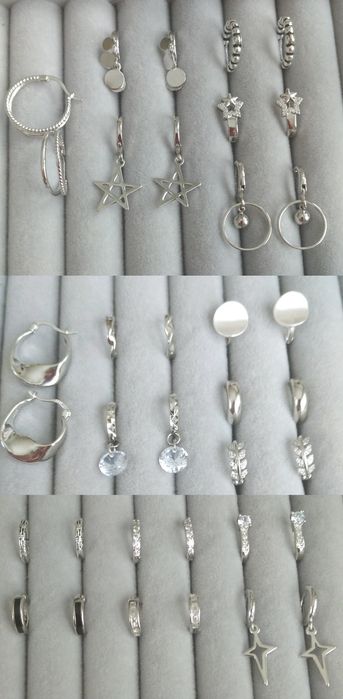 Срібні сережки, кафи 925 проби