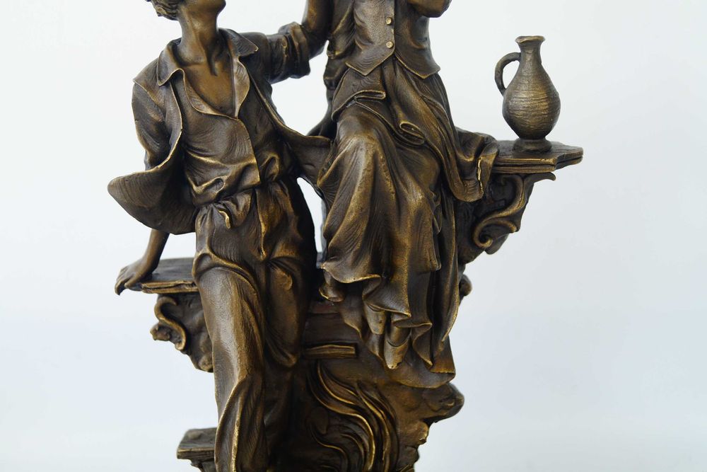 Romeo i Julia Miłość - Figura Rzeźba z Brązu - Marmur Podstawa