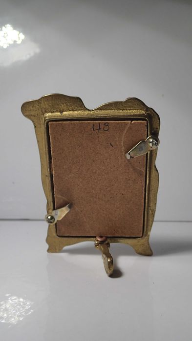 Pequena Moldura antiga estilo Arte Nova em Bronze