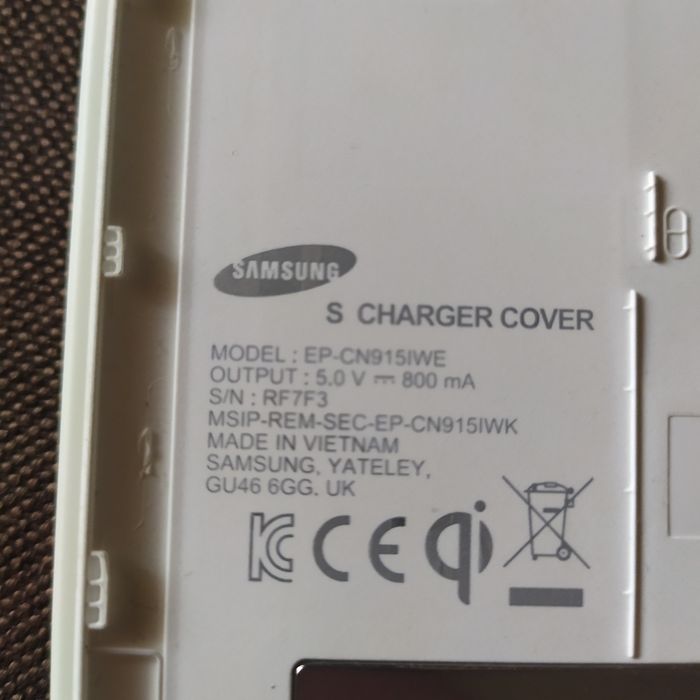 Samsung note edge кришка безпровідної зарядки