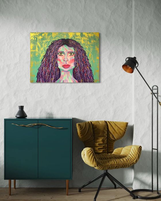 Obras de arte originais, pinturas acrílicas sobre tela