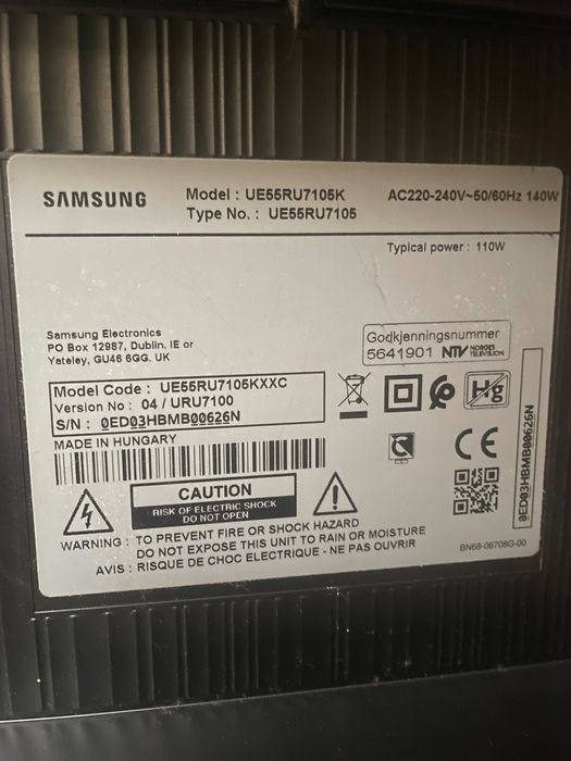 Tv Samsung com um pixel estragado