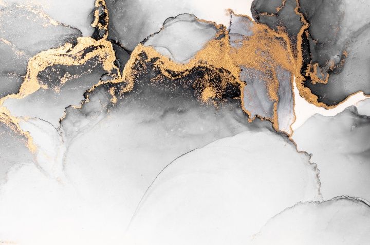 Fototapeta, mural marmur ze złotym