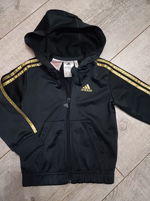 Bluza rozpinana z kapturem dla chłopca dziewczynki 92 adidas