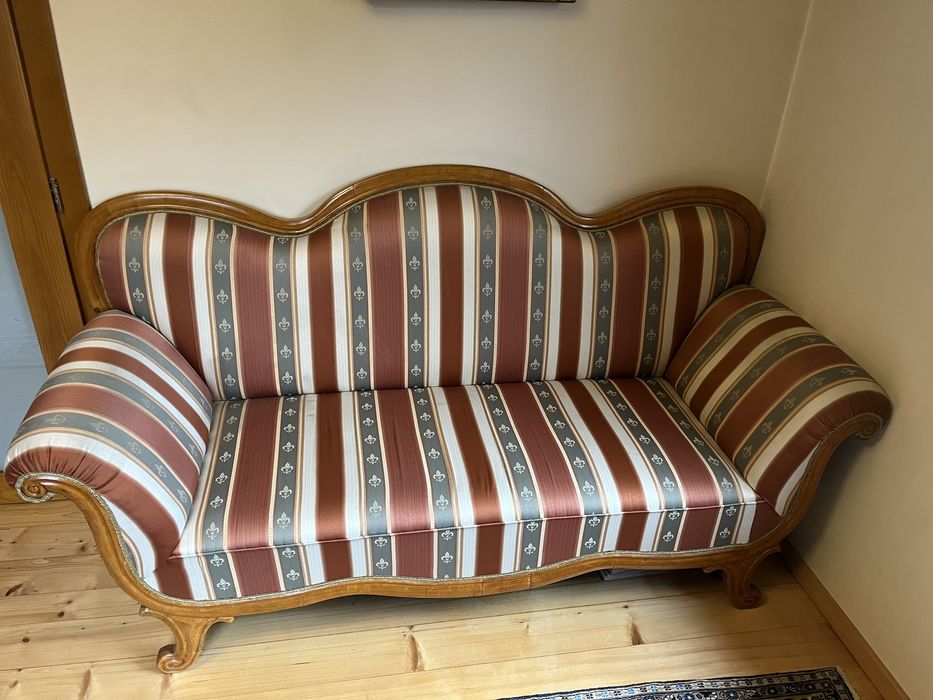 Antyczna sofa/kanapa w stylu Ludwik, drewno, Super Stan, Po renowacji